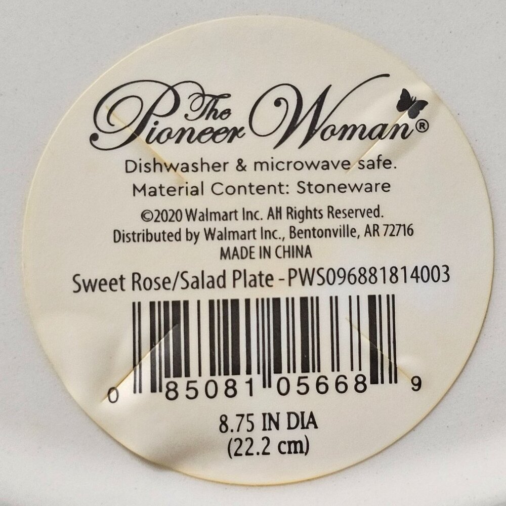 The Pioneer Woman Sweet Rose Salad Plates - 2 - Picture 4 of 5
